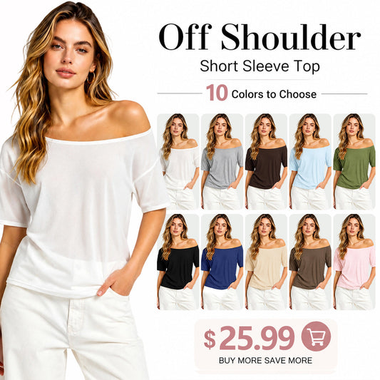 Women's Solid-Color Versatile Short-Sleeve Top