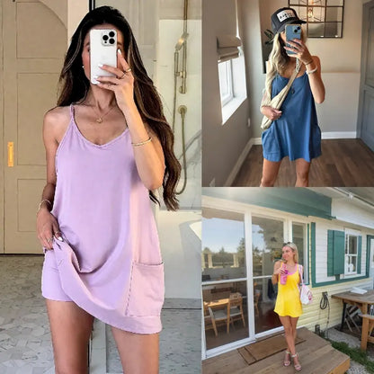 🎁💥- Women's Summer Sleeveless Mini Dress